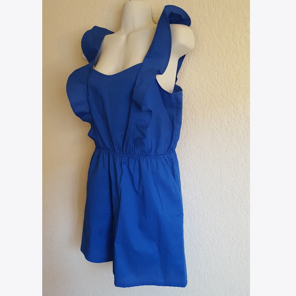 H&M Cotton Ruffle Tank Romper - Picture 2 of 5